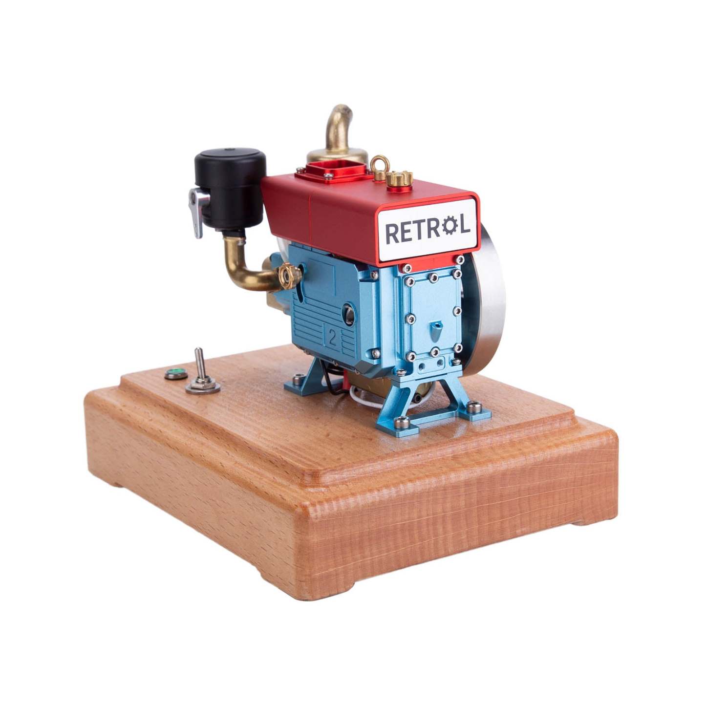 RETROL 1/8 Scale 2.6cc Mini 4 Stroke Gas Engine Model with Evaporative Cooling-helloworld7