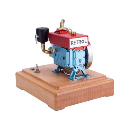 RETROL 1/8 Scale 2.6cc Mini 4 Stroke Gas Engine Model with Evaporative Cooling-helloworld7
