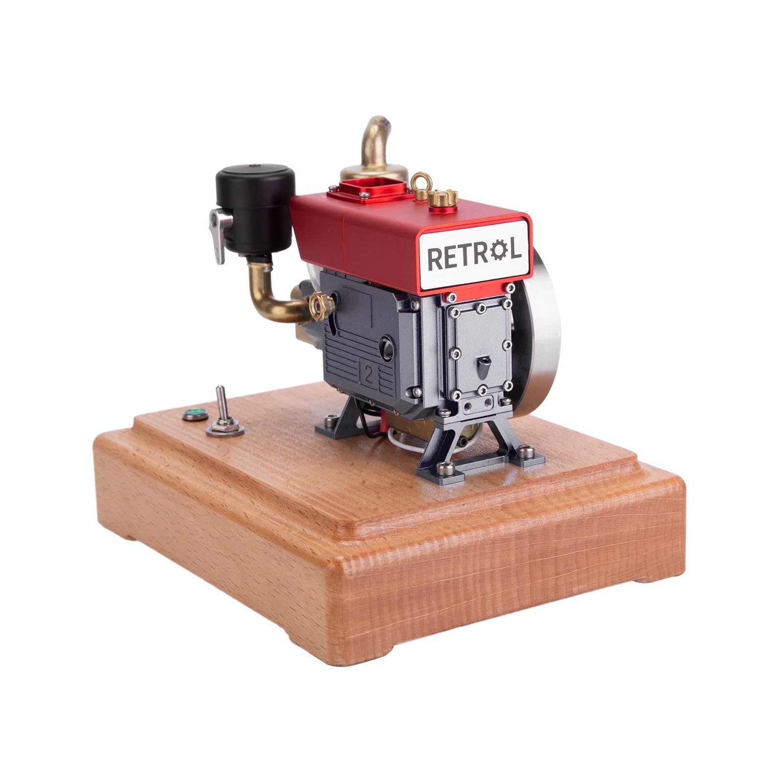 RETROL 1/8 Scale 2.6cc Mini 4 Stroke Gas Engine Model with Evaporative Cooling-helloworld7
