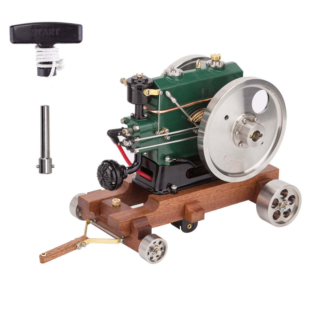 RETROL 1/8 Scale 3.6cc Vintage 4 Stroke Water Cooled Gas Engine Model Gift-helloworld7