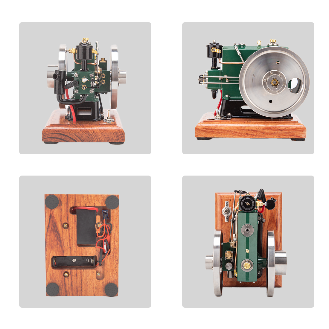RETROL 1/8 Scale 3.6cc Vintage 4 Stroke Water Cooled Gas Engine Model Gift-helloworld7
