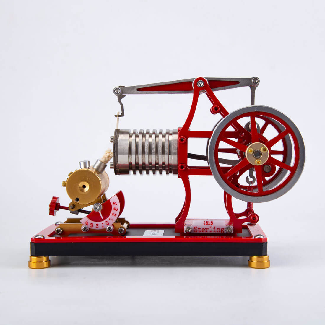 RETROL Beam Type Flame Eater Vacuum Engine Model External Combustion Physics Desktop Gift