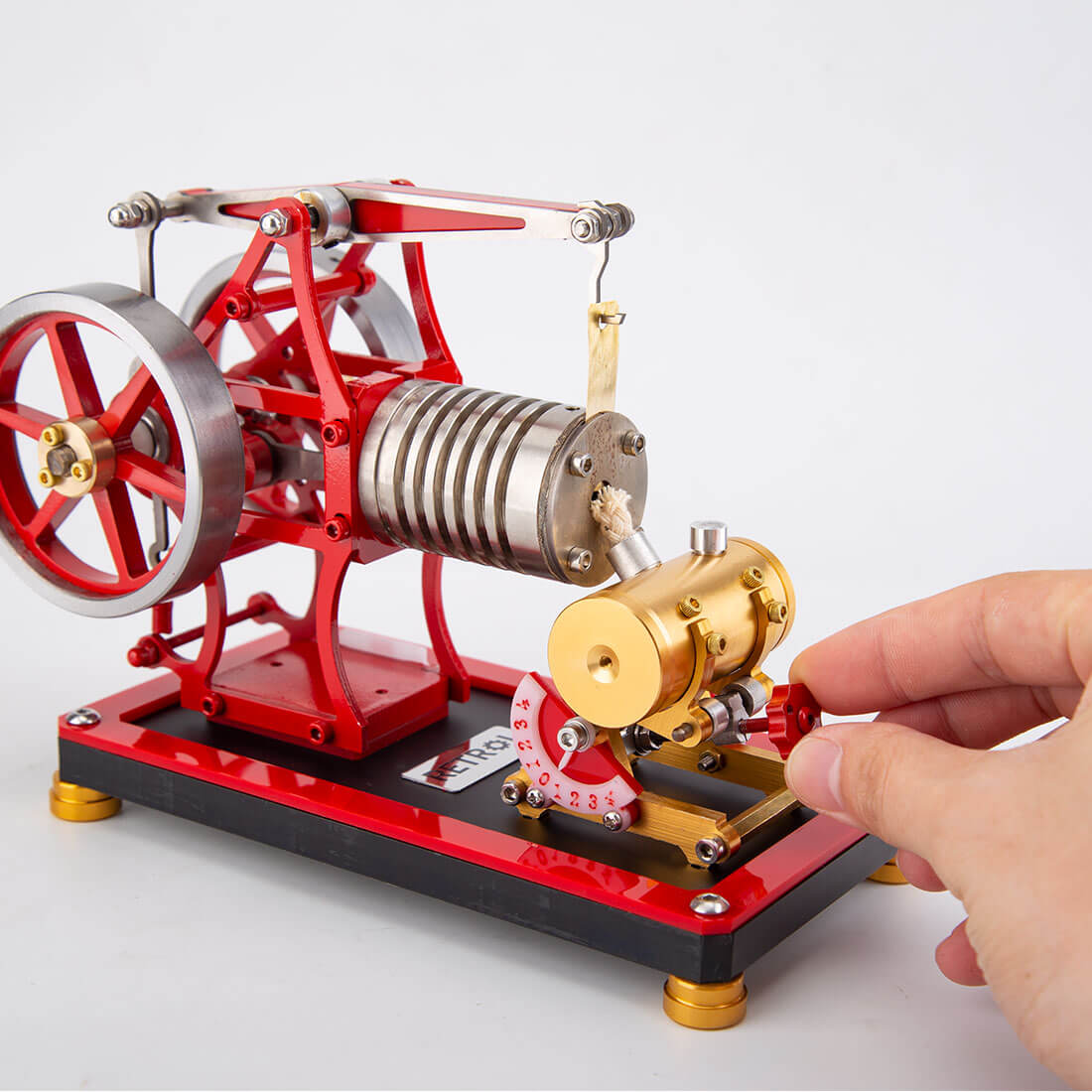 RETROL Beam Type Flame Eater Vacuum Engine Model External Combustion Physics Desktop Gift