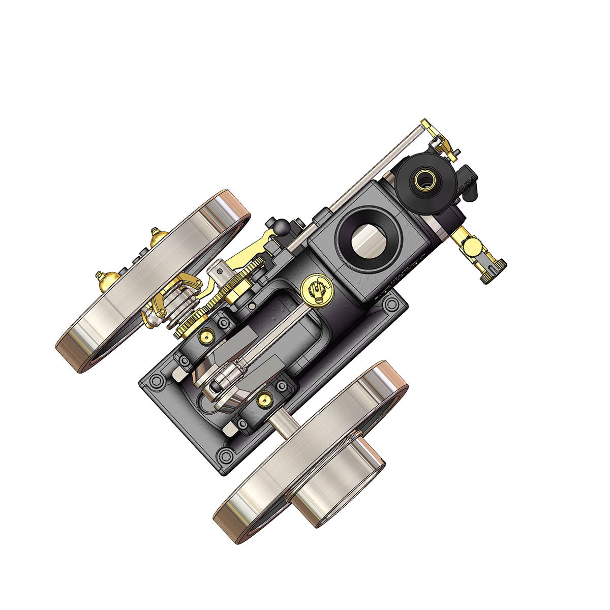 RETROL HM-01 7cc Hit and Miss Engine Model 4-Stroke Horizontal Stationary Gas Motor with Speed Gear-helloworld7