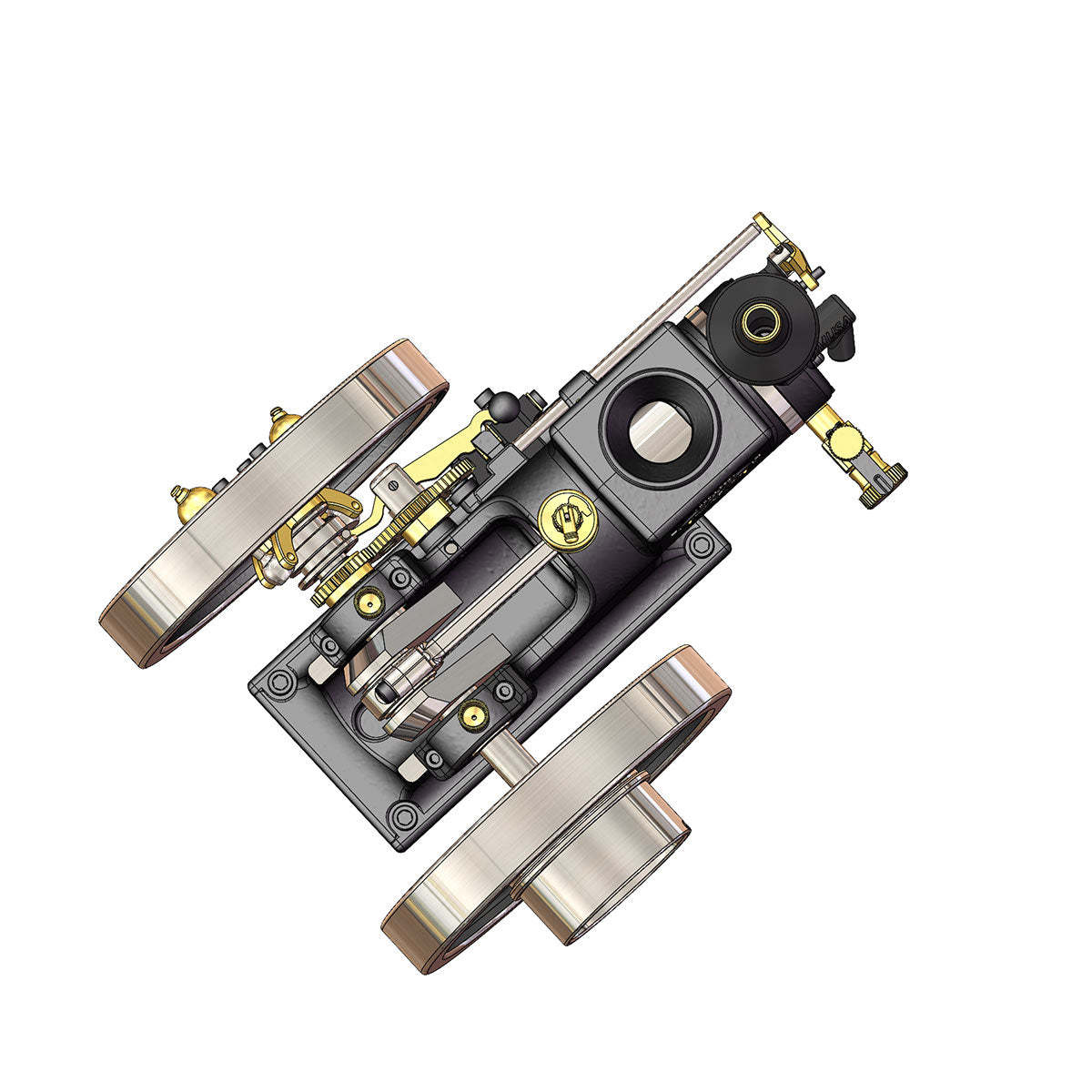 RETROL HM-01 7cc Hit and Miss Engine Model 4-Stroke Horizontal Stationary Gas Motor with Speed Gear-helloworld7