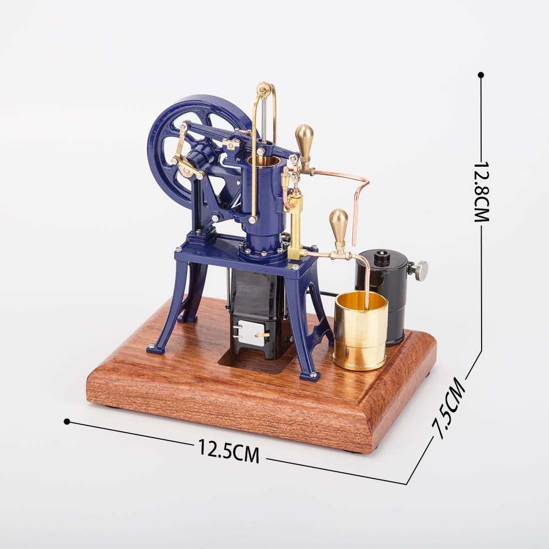 RETROL R01 1/12 Scale Brass Hot Air Pumping Engine Model Butane Powered Gift-helloworld7