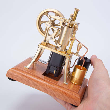 RETROL R01 1/12 Scale Brass Hot Air Pumping Engine Model Butane Powered Gift-helloworld7