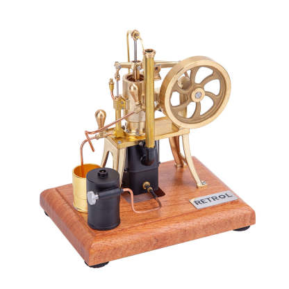 RETROL R01 1/12 Scale Brass Hot Air Pumping Engine Model Butane Powered Gift-helloworld7
