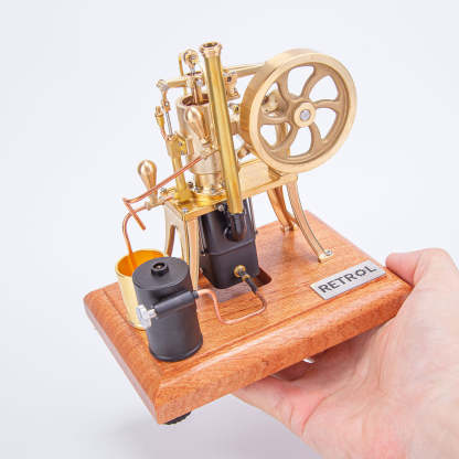 RETROL R01 1/12 Scale Brass Hot Air Pumping Engine Model Butane Powered Gift-helloworld7