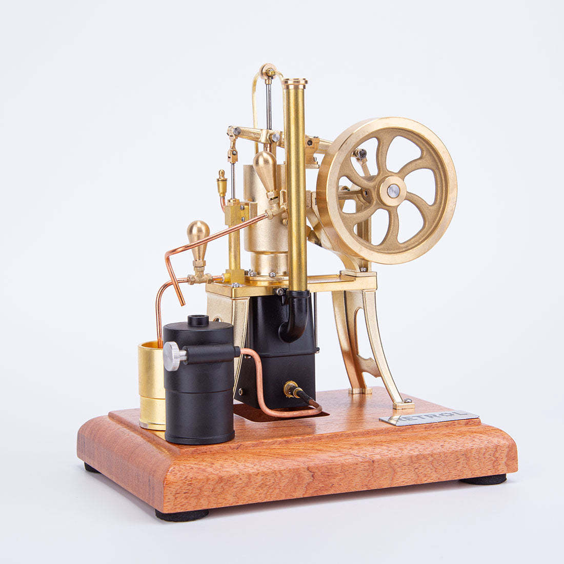RETROL R01 1/12 Scale Brass Hot Air Pumping Engine Model Butane Powered Gift-helloworld7