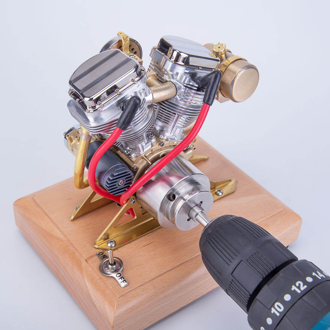 RETROL R30 4.2cc V-Twin Panhead 4 Stroke Mini Gasoline Engine Model Gift