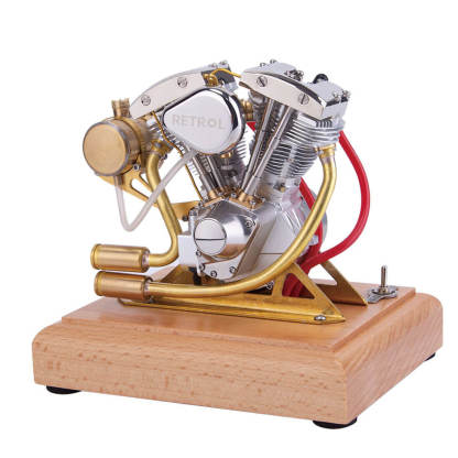 RETROL R31 4.2cc V-Twin Shovelhead Miniature Gasoline Engine Model Gift