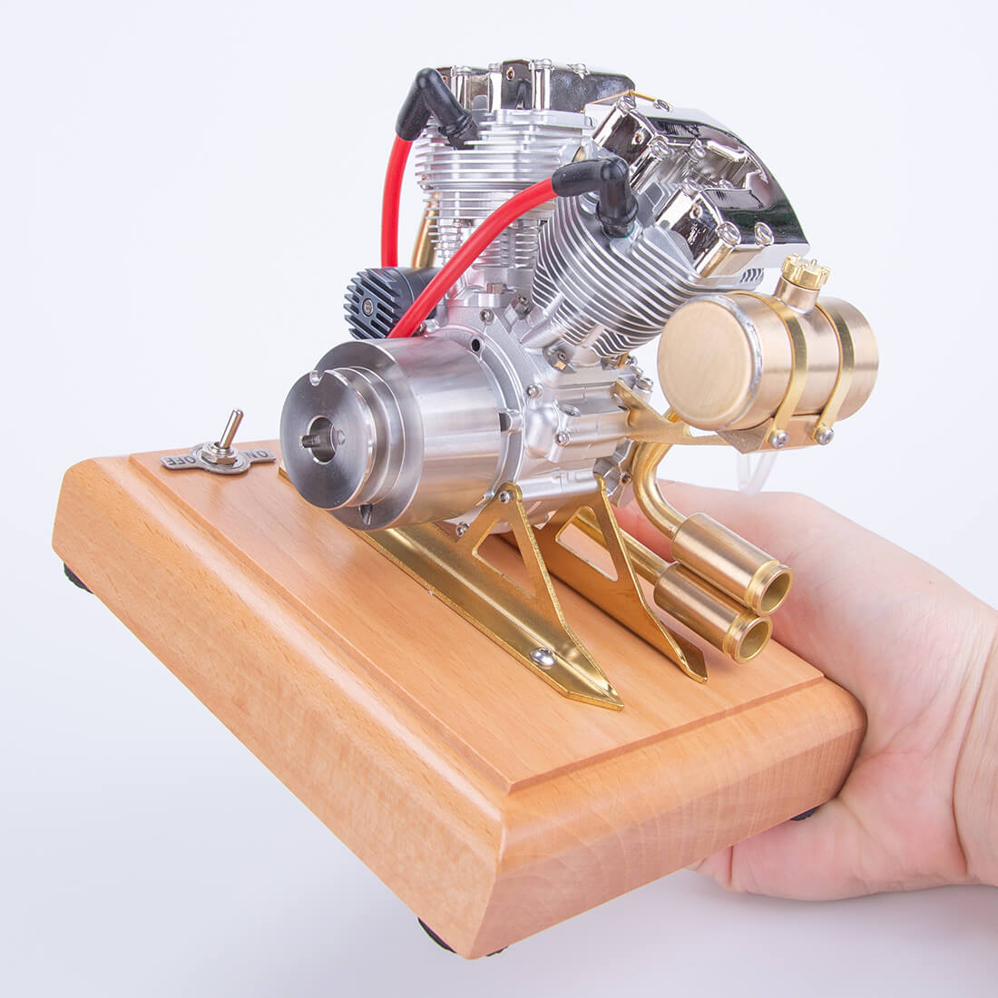 RETROL R32 4.2cc V-Twin OHV 4 Stroke Mini Gasoline Engine Model Shovelhead Style Gift
