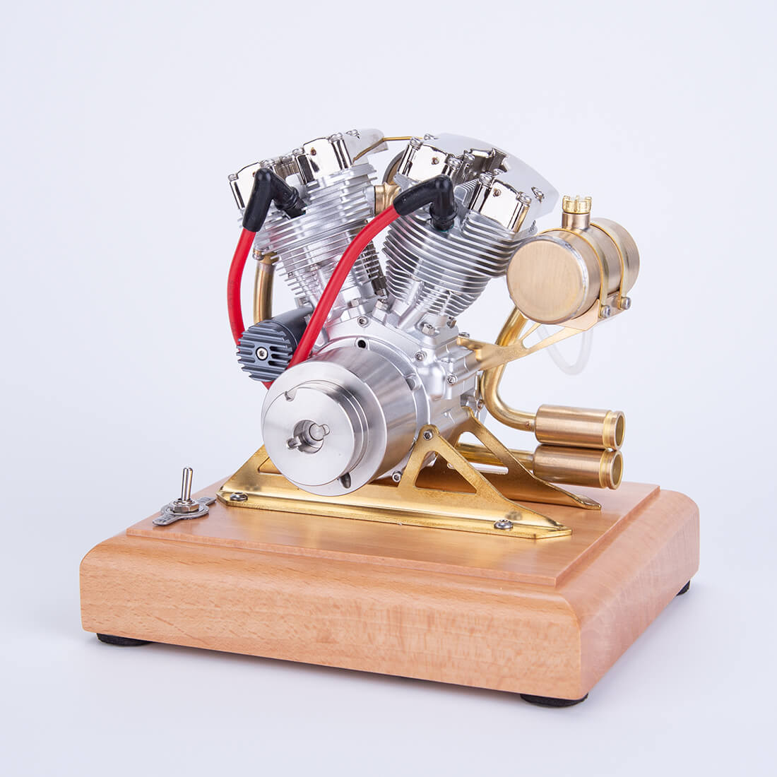 RETROL R32 4.2cc V-Twin OHV 4 Stroke Mini Gasoline Engine Model Shovelhead Style Gift