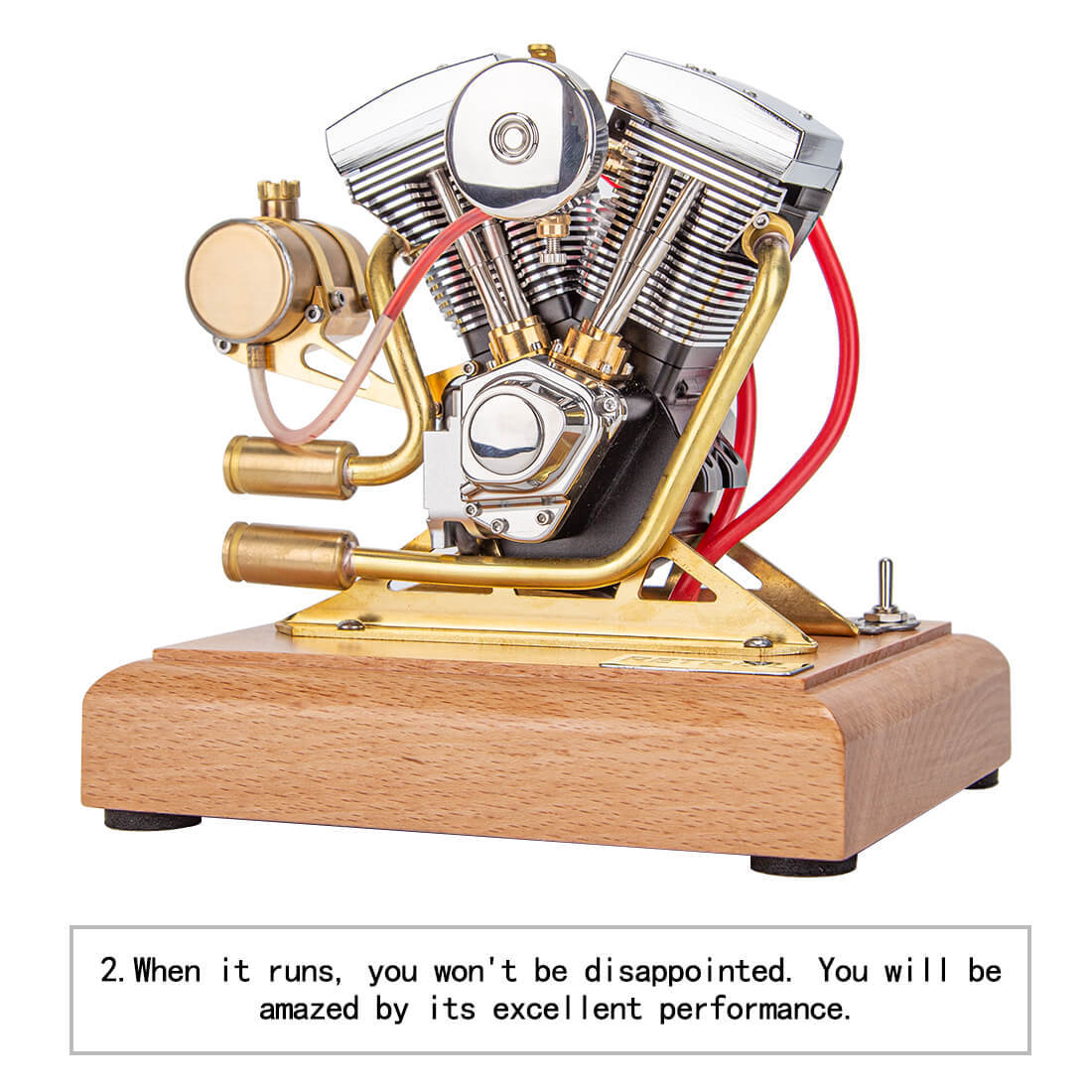 RETROL R33 Evolution 4.2cc V-Twin OHV 4 Stroke Miniature Motorcycle Engine Model Gift-helloworld7