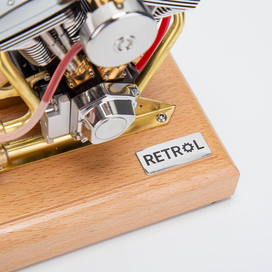RETROL R33 Evolution 4.2cc V-Twin OHV 4 Stroke Miniature Motorcycle Engine Model Gift-helloworld7