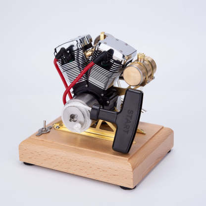 RETROL R33 Evolution 4.2cc V-Twin OHV 4 Stroke Miniature Motorcycle Engine Model Gift-helloworld7