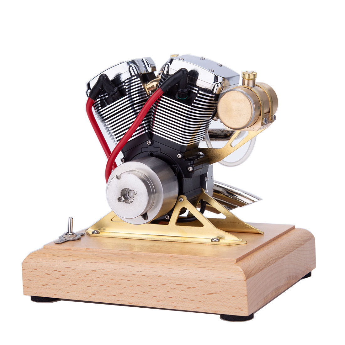 RETROL R33 Evolution 4.2cc V-Twin OHV 4 Stroke Miniature Motorcycle Engine Model Gift-helloworld7