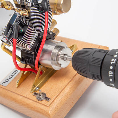 RETROL R33 Evolution 4.2cc V-Twin OHV 4 Stroke Miniature Motorcycle Engine Model Gift-helloworld7