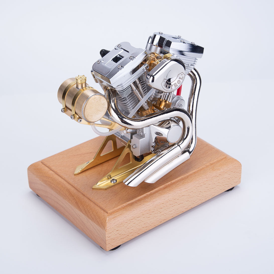 RETROL R34 4.2cc V-Twin OHV 4 Stroke Miniature Motorcycle Engine Model Gift-helloworld7