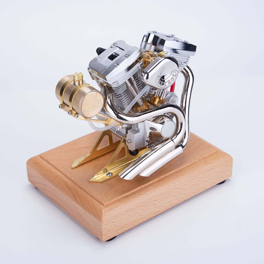 RETROL R34 4.2cc V-Twin OHV 4 Stroke Miniature Motorcycle Engine Model Gift-helloworld7
