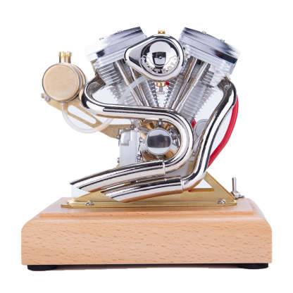 RETROL R34 4.2cc V-Twin OHV 4 Stroke Miniature Motorcycle Engine Model Gift-helloworld7