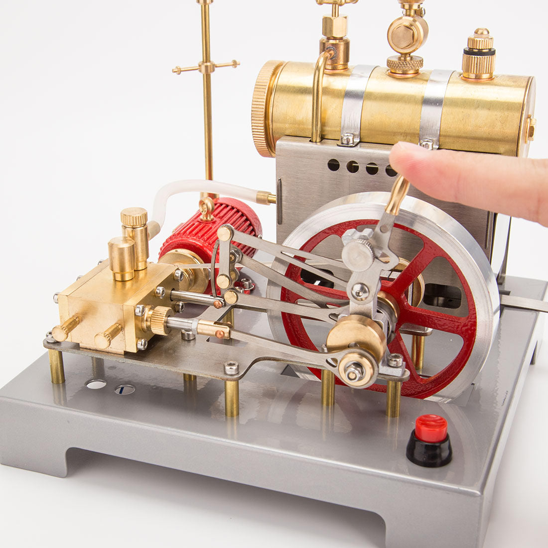 RETROL SE-02 DIY Horizontal Steam Engine Boiler Kit with Generator Streetlight Model-helloworld7