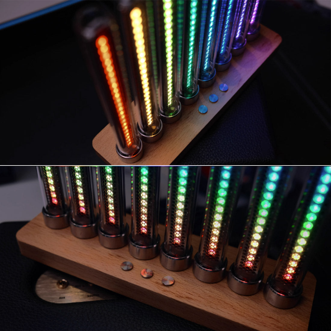 RGB Nixie Tube Music Spectrum Analyzer Sound Reactive Audio Visualizer Retro Desk Decor-helloworld7