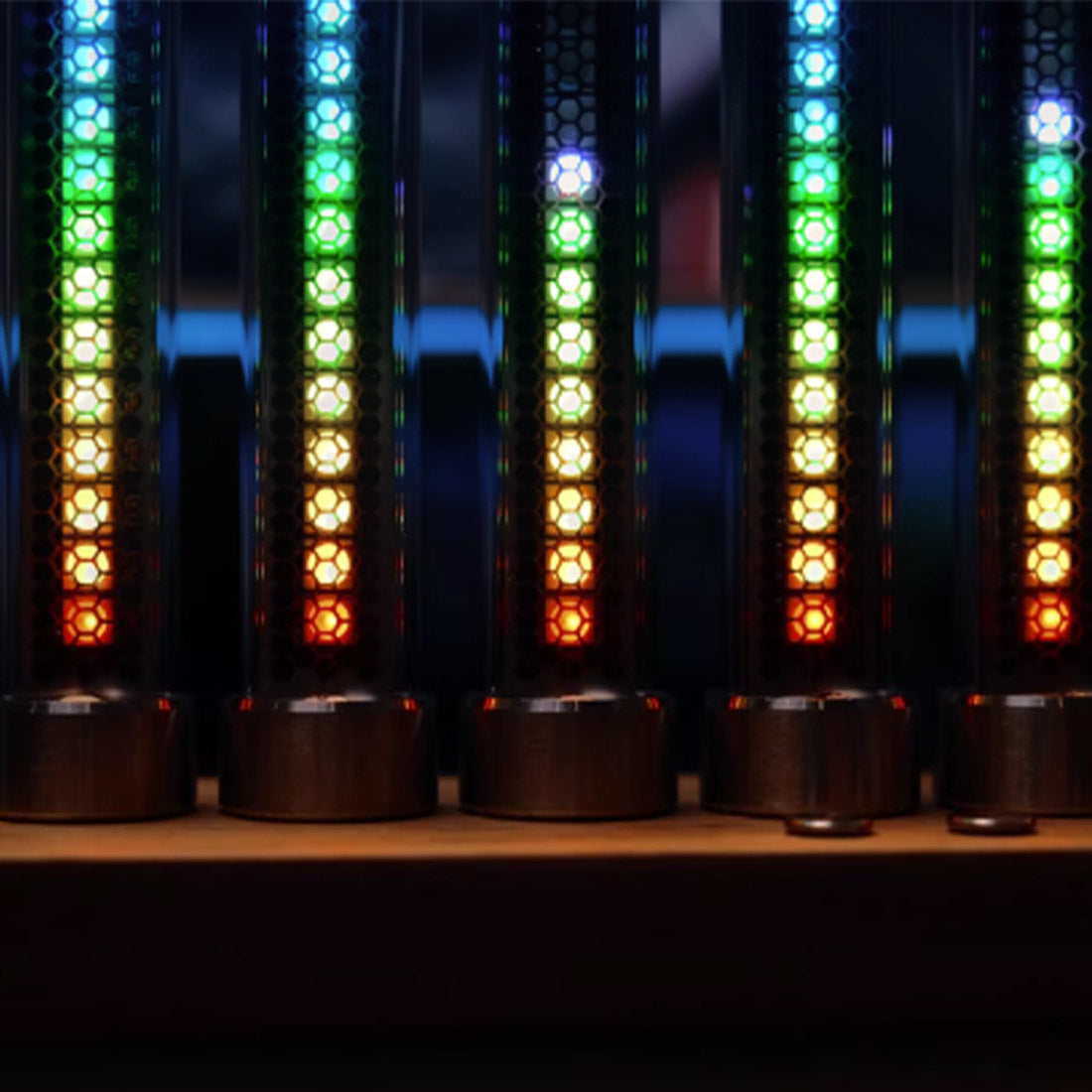 RGB Nixie Tube Music Spectrum Analyzer Sound Reactive Audio Visualizer Retro Desk Decor-helloworld7
