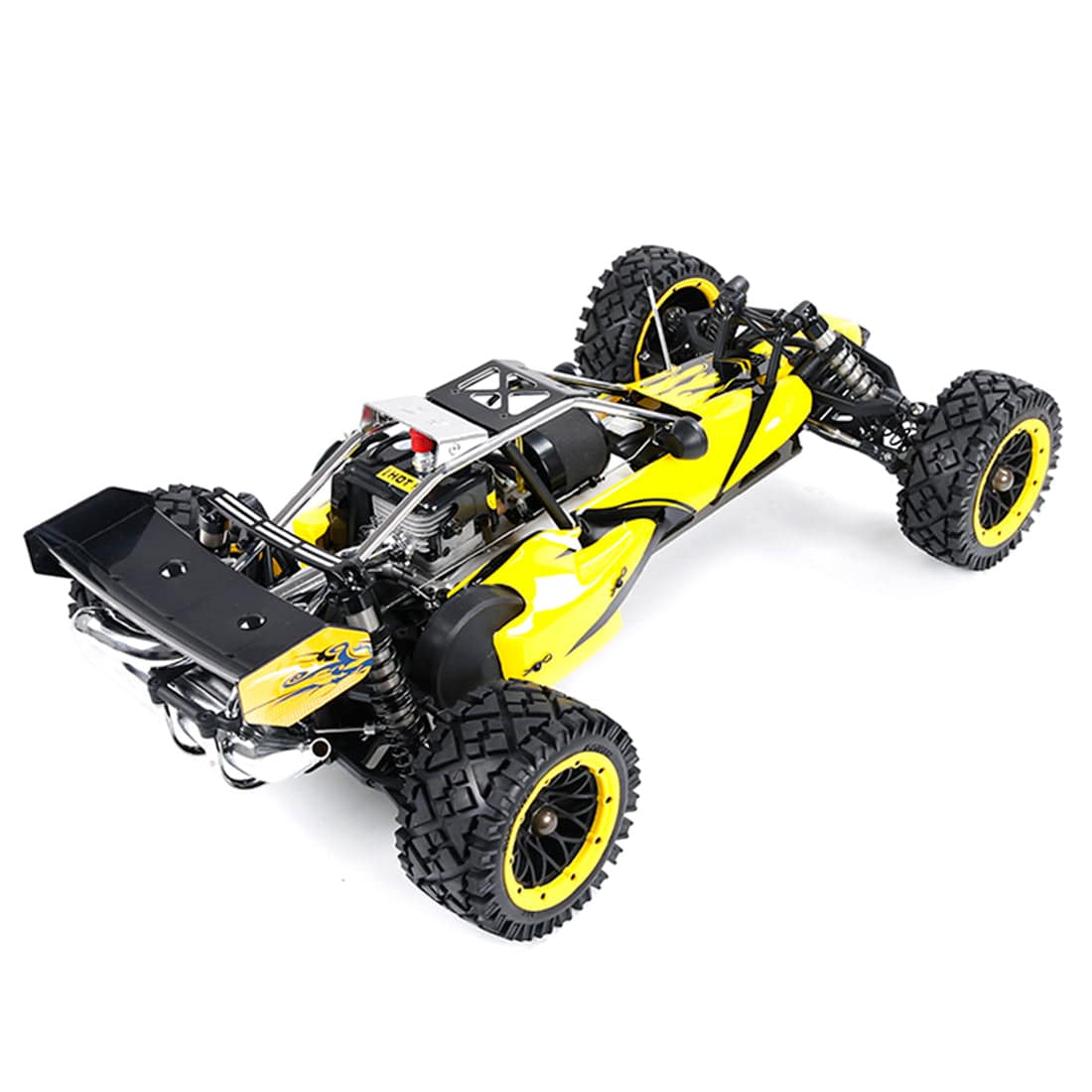 Rovan BAHA320 Yellow 1/5 Scale 32cc Gas Powered 2WD High Speed RC Buggy