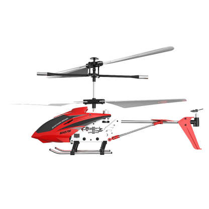 S107H 3CH Metal RC Helicopter with Gyro & Altitude Hold RTF Red