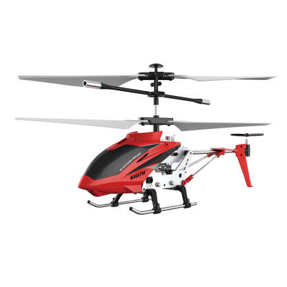 S107H 3CH Metal RC Helicopter with Gyro & Altitude Hold RTF Red
