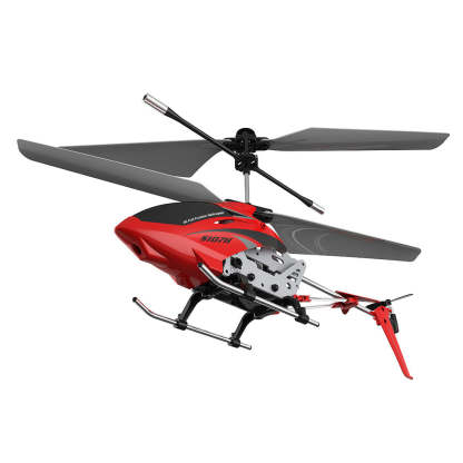 S107H 3CH Metal RC Helicopter with Gyro & Altitude Hold RTF Red