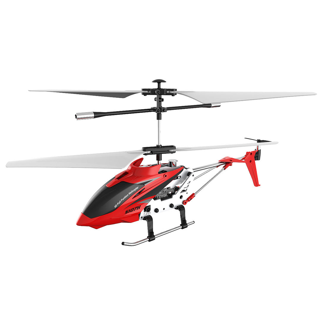 S107H 3CH Metal RC Helicopter with Gyro & Altitude Hold RTF Red