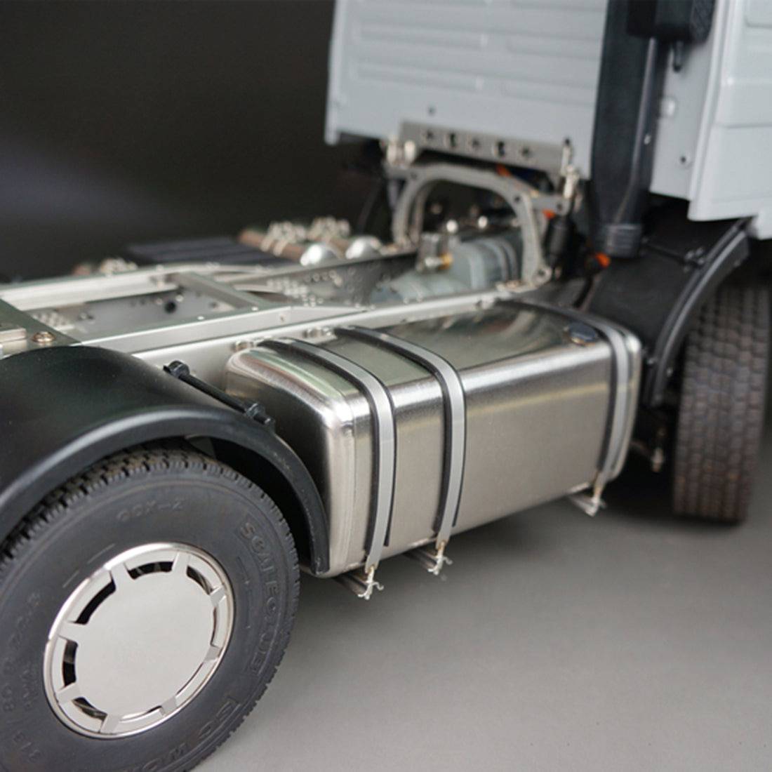 SCALECLUB 1/14 6x6 RC Tractor Trailer Full Metal Chassis Kit with Differential Lock for Custom Tamiya Truck Builds-helloworld7