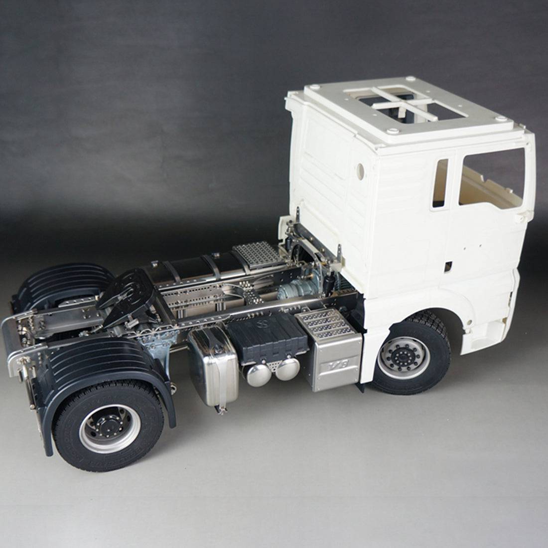 SCALECLUB 1/14 Scale Full Metal Tractor Truck Chassis Heavy Duty Frame for Custom RC Builds Tamiya MAN Compatible-helloworld7