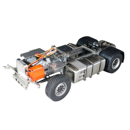 SCALECLUB 1/14 Scale Full Metal Tractor Truck Chassis Heavy Duty Frame for Custom RC Builds Tamiya MAN Compatible-helloworld7