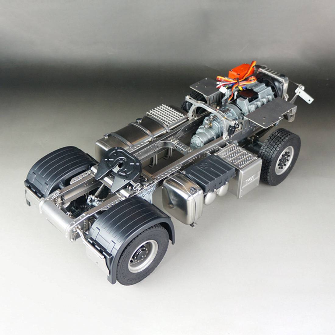 SCALECLUB 1/14 Scale Full Metal Tractor Truck Chassis Heavy Duty Frame for Custom RC Builds Tamiya MAN Compatible-helloworld7