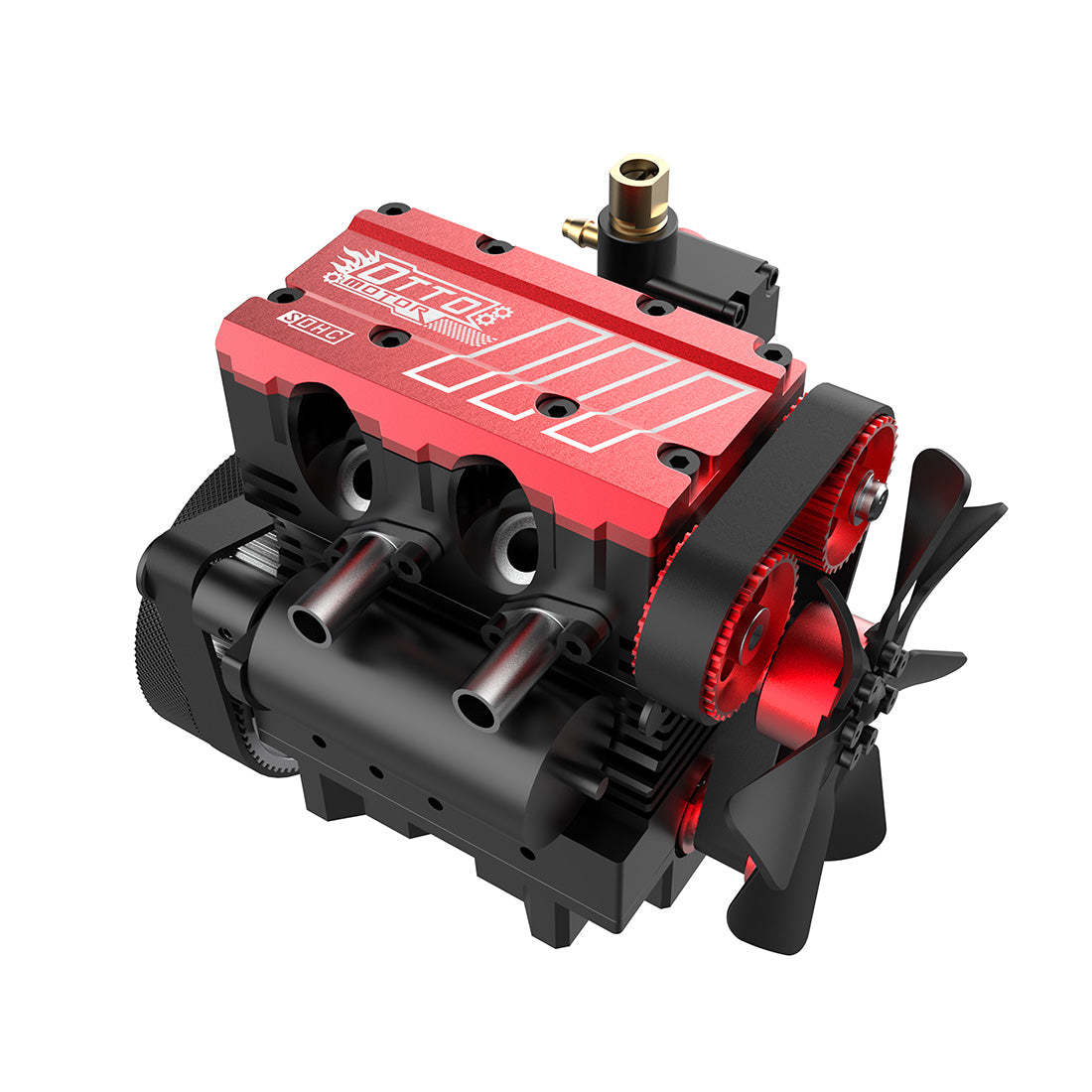 SEMTO ST-NF2 DIY 2-Cylinder 4-Stroke Nitro Engine Model Kit – Working Desktop Internal Combustion Engine-helloworld7