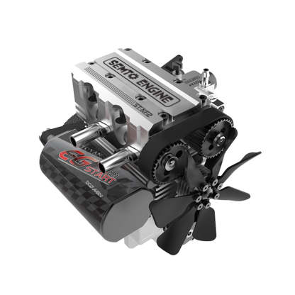 SEMTO ST-NF2 DIY 2-Cylinder 4-Stroke Nitro Engine Model Kit – Working Desktop Internal Combustion Engine-helloworld7