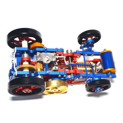 SH-08 Vacuum Suction Stirling Engine Tractor Model Metal Mechanical Gift