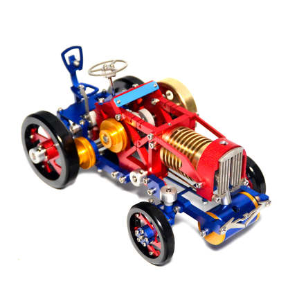 SH-08 Vacuum Suction Stirling Engine Tractor Model Metal Mechanical Gift