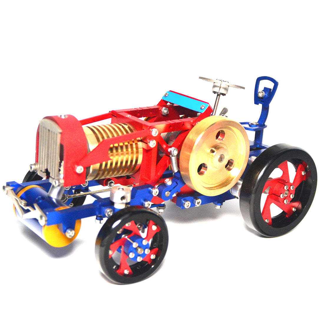 SH-08 Vacuum Suction Stirling Engine Tractor Model Metal Mechanical Gift