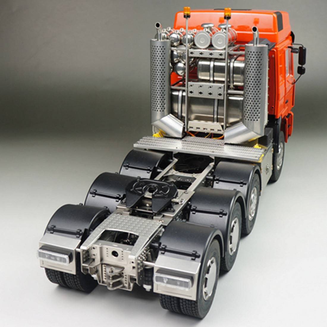 Scaleclub 1/14 Scale 8x8 All Metal Heavy Tractor Truck Chassis Kit with Shell No Electronics for Custom RC Builds-helloworld7