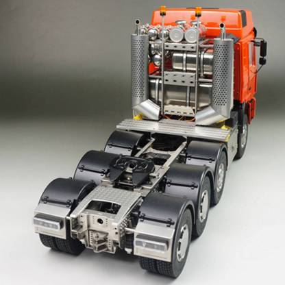 Scaleclub 1/14 Scale 8x8 All Metal Heavy Tractor Truck Chassis Kit with Shell No Electronics for Custom RC Builds-helloworld7