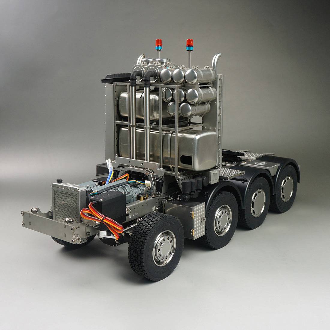 Scaleclub 1/14 Scale 8x8 All Metal Heavy Tractor Truck Chassis Kit with Shell No Electronics for Custom RC Builds-helloworld7