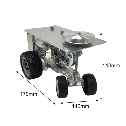 Single Cylinder Hot Air Stirling Engine Tractor Model Physics Science Experiment Gift