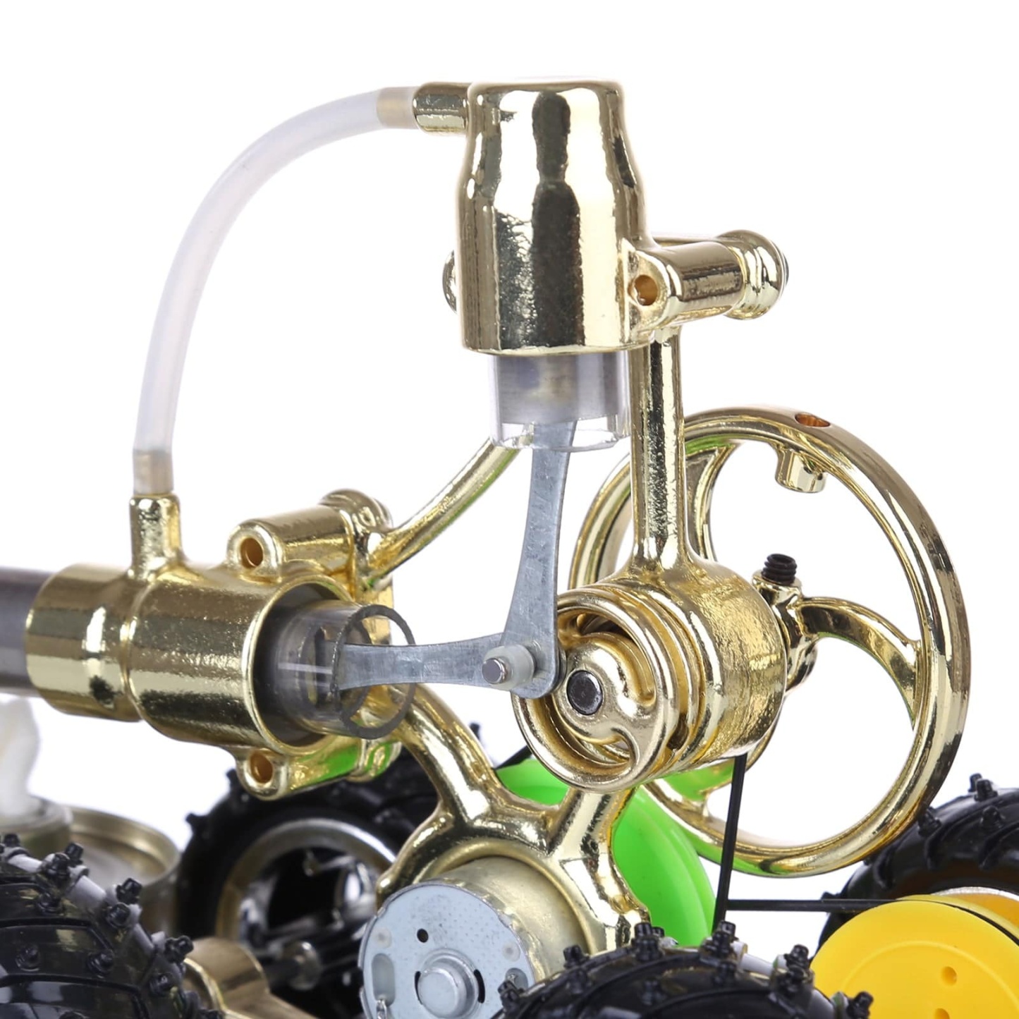 Single Cylinder Stirling Engine Car Model Hybrid Electric Power Science Gift