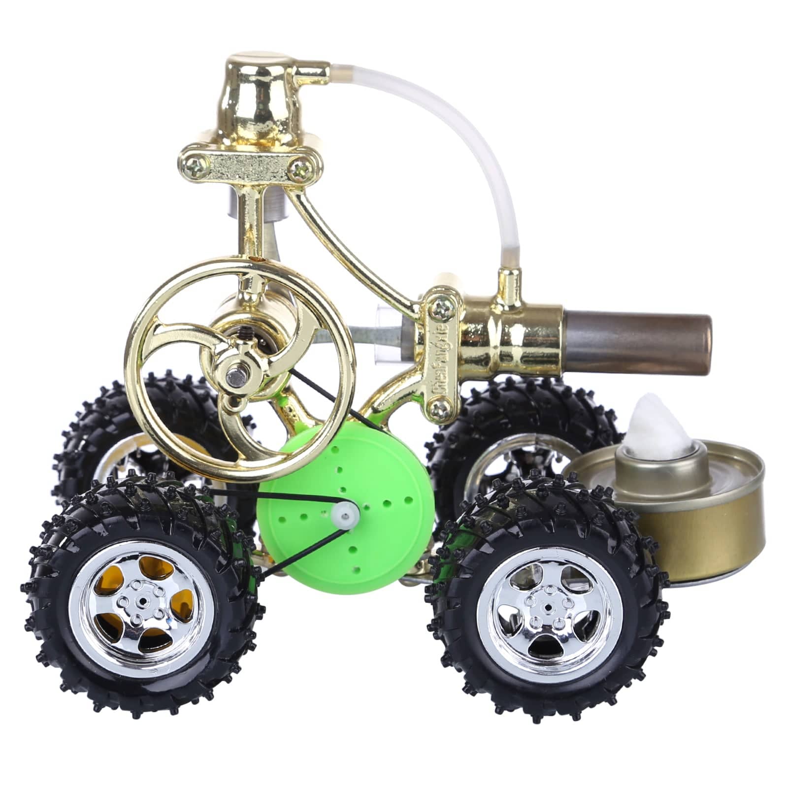 Single Cylinder Stirling Engine Car Model Hybrid Electric Power Science Gift
