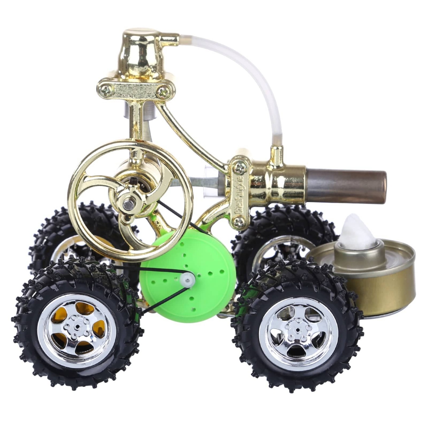 Single Cylinder Stirling Engine Car Model Hybrid Electric Power Science Gift